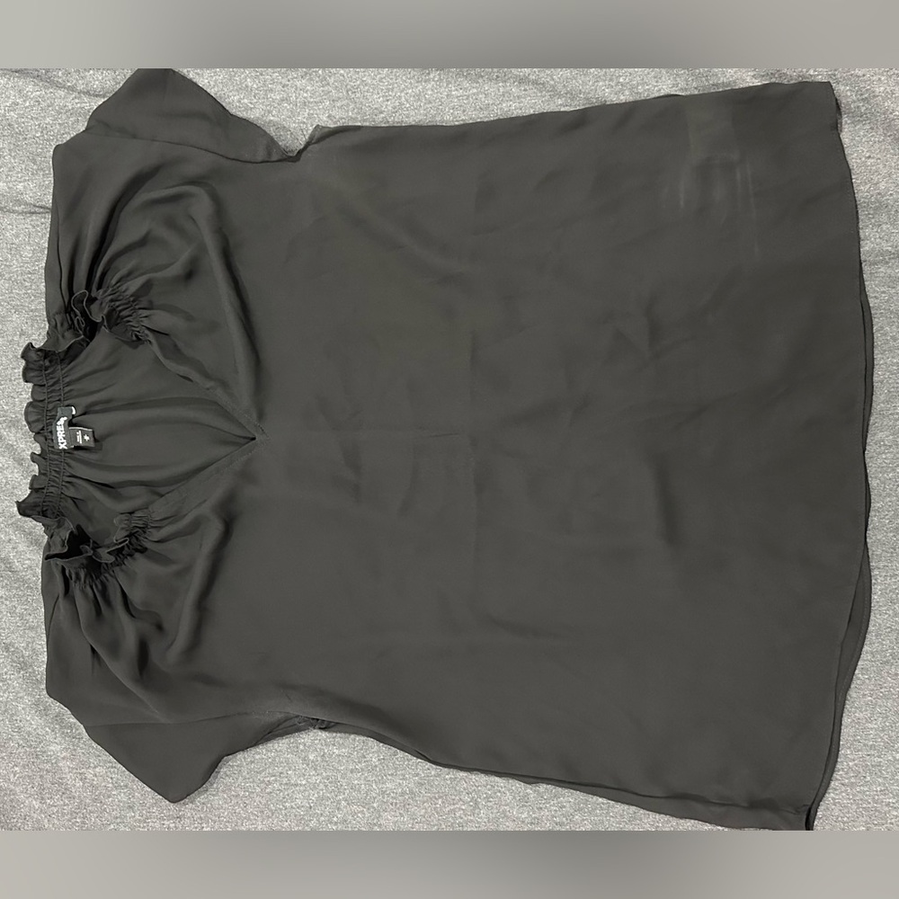 Express Ruffle V-Neck Top